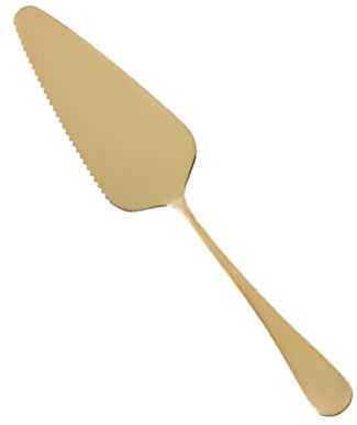 AKAZI Edelstahl-Pizzaschneider-Schaufel, Dreiecke, Pfannkuchenwender, Küchenbackwerkzeuge, einfach zu bedienen und zu reinigen (Color : Gold) (Gold)