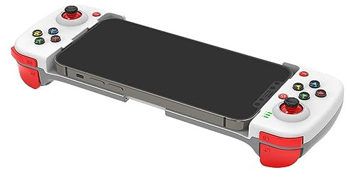 Juzinqu Mando para Juegos móvil | Juego móvil con Carga USB - Convierte tu teléfono en una Consola Juegos, Universal Plug and Play Game Controller Grip, C/Blanco