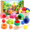 LUVTOY Montessori Spielzeug ab 1 Jahr, Kinder Adventskalender Füllung für 1 2 3 Jahre, Holzspielzeug Weihnachten Geschenke für Kinder, Baby Motorikspielzeug für Mädchen Jungen