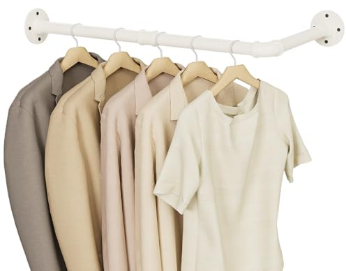 YheenLf Kleiderstangen L form,Kleiderständer,60x30cm,Beige,1 Stück