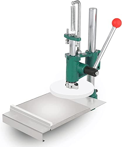 CCKUHN Teigroller Teigausrollmaschine Nudelmaschine, manuelle Pressmaschine aus Edelstahl für Pizzateiggebäck, Haushalts-Pizzagebäckpressmaschine (20 cm)