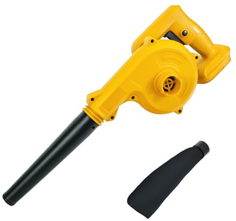 Cordless Leaf Blower for Dewalt 20V Battery, 2-in-1,Speed of 17000 RPM, Electric Jobsite Air Blower for Garden Leaf Blowing, Car, Corner Dust Clearing（Batteries not Included）