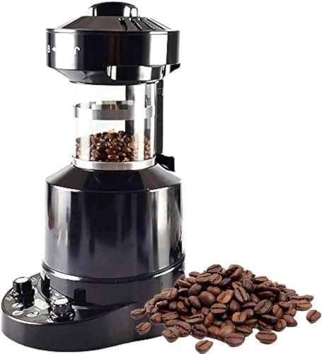 Wrobelax Professional Electric Coffee Bean Roaster, Automatic Air Coffee Roasting Machine, with Timer, Adjustable Wind Speed, Cold/Hot Air Adjustment, for Cafe Shop Restaurant Home Office