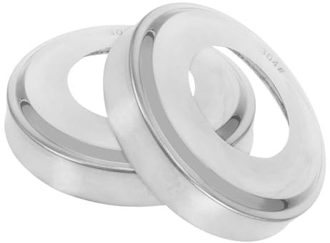 SEWOART Pool Ladder Escutcheons Stainless Steel Covers for Inground Pools 2pcs 102x51mm Handrail Mount Flange Replacement Parts Handles
