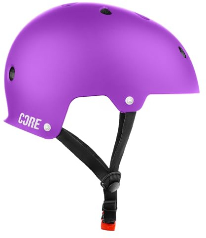 CORE Protection Action Sport Casque Skate/BMX/vélo/VTT/Roller Derby/Scooter Violet S/M
