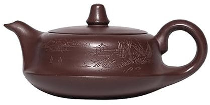 OGOODLE Teiera in Ceramica Teiere Caffettiera 190 ml Teiere in Argilla Viola Pentola Fatta a Mano Minerale Grezzo Bollitore for Fango Viola Collezione di Set da tè Zisha Teiera per Piano Cottura