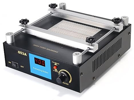 KENBT Stazione di preriscaldamento a infrarossi 853A Stazione di rilavorazione BGA Stazione di dissaldatura PCB Stazione di Saldatura a Temperatura Digitale,Alta efficienza e durevolezza