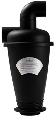 Cyclone For Aspirateur, Collecteur De Poussière Cyclone, Filtre Turbocompressé For Le Travail Du Bois, Séparateur Cyclone Industriel(Black with elbow)