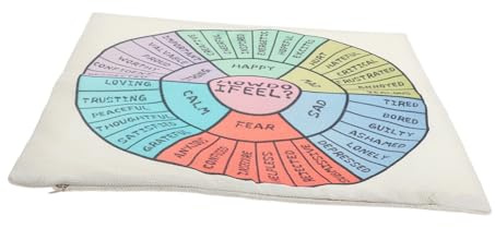 Garneck Emotions Feelings Throw Pillow Cover Square Mood Case for Home Office Therapy Soft for Stress Relief and Mental Health Decoration