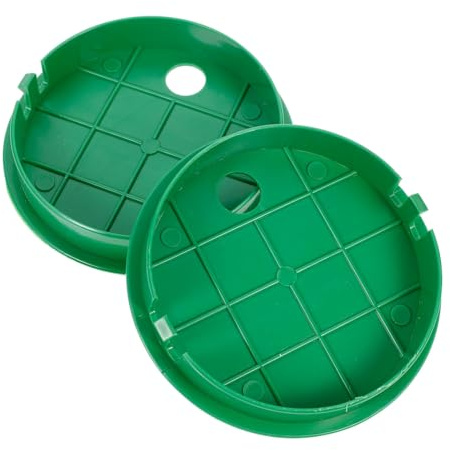 TOYZFRIENDY Sprinklerventilkastenabdeckung Ersatz 2 Stück Grün Ventilkastendeckel Für Sprinklersystem Sprinklerventile Mit Robustem Kunststoff Deckel Für Gartenschlauchbewässerung
