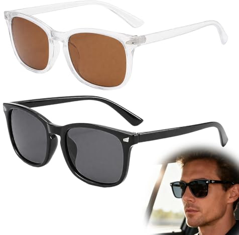 YUPZAR 2 pièces lunettes de lecture homme Classiques Carré pour Femme Hommes, Rétro Mode Surdimensionné Anti Lumiere Bleue Lunette de Vue