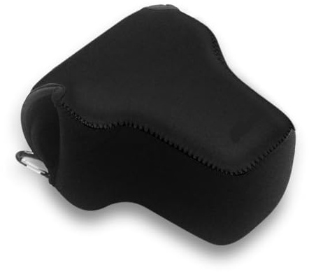 FNBDDX Neopren Mjukt Fodral Innerkameraväska Passar For Canon SX70 SX60 SX50 EOS R8 RP R50 Med RF 24mm 35mm 15-30mm 24-50mm 24-105mm For STM-objektiv(Black)