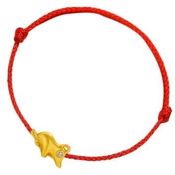 LMRJHAZ Accesorios para niñas Chic Año de Buey Año Rojo Pulsera de Cuerda roja Decoración de la Cadena de muñeca de Buey