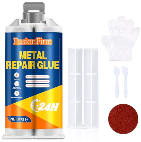 Metal Glue Heavy Duty,80g Liquid Metal Repair Paste, Suitable for Aluminium, Iron, Copper and Plastics,Strong glue, Heat Resistant and Waterproof, Designed for Automotive Repairs and Pipe Maintenance
