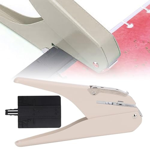 RASTKY Outil de Perforation en Forme de Champignon Portable 6 Feuilles de Papier A4 en Forme de Champignon pour Fournitures Scolaires de Bureau – Convient pour Photos, Magazines, Journaux, Carton