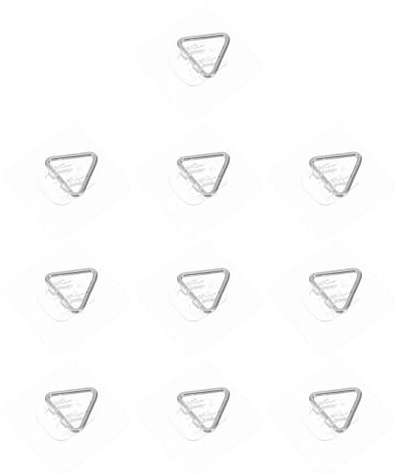 FONDOTIN Lot de 10 Supports Muraux Invisibles pour Assiettes Lourdes et Cadres Photo Crochets Adhésifs sans Perçage 5,7 Cm, Fixation Murale sans Trace pour Décoration Maison et