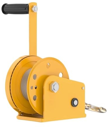 Cabrestante Elevador Cabrestante Manual de 1200 libras, torno de manivela con engranaje autoblocante, herramienta de tracción de polipasto de elevación portátil Cabrestante Eléctrico(Bearing type 20m)