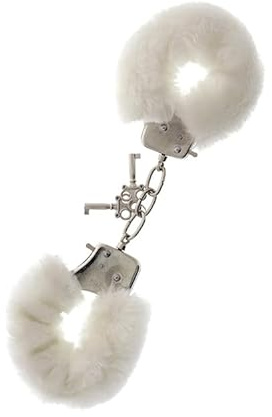 Dream Toys Handschellen mit Plüsch, metall, weiß
