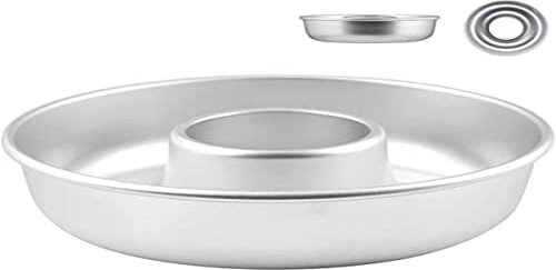 Pentole Agnelli Linea Pasticceria e Cake Design Ciambella Con Tubo, Argento, 22 cm