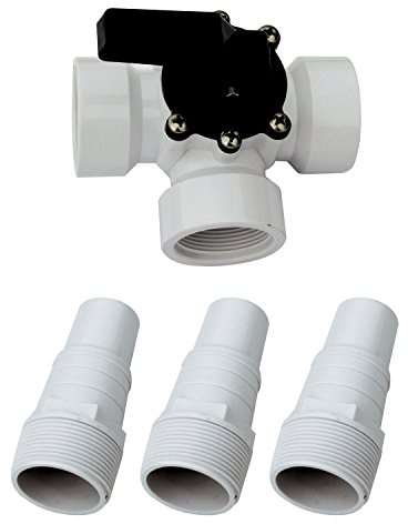 Miganeo® 3-Wege-Ventil Ø 32/38 mm - Schlauchanschluss für Pool 060025GH,Mehrfarbig