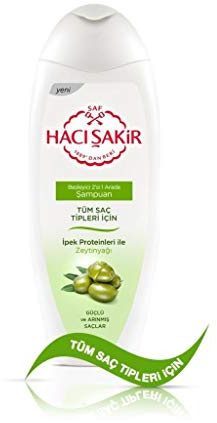 Haci Sakir Oliven Shampoo mit Olivenöl Unisex Oliven Shampoo 500ml