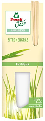 Frosch Oase Raumerfrischer Zitronengrasfrische Nachfüllpack, 2er Pack (2 x 90 ml)