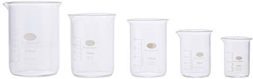 Glass Measuring Beaker Set | Low Form Beakers, Measuring Cups, Borosiliate Beakers