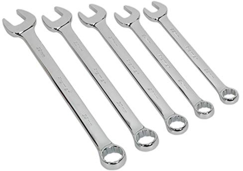 Sealey Ak6329 Combination Spanner Set 5Pc Jumbo Metric