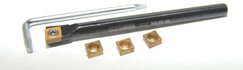 Glanze CCMT Indexable Lathe Boring Bar Set with 4 Inserts 12 MM Shank