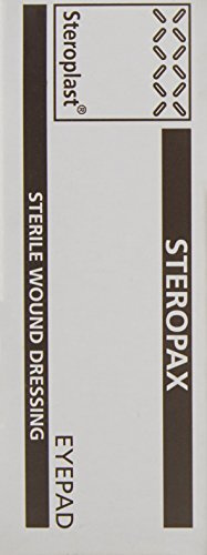 Steroplast 1912BS Standard Dressings Steropax, Eye pad (boxed) 7cm x 6cm (Pack of 1)