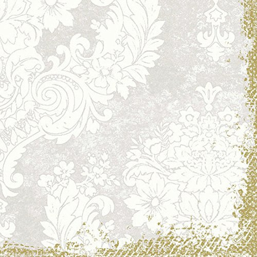 Duni Klassik-Servietten 4 lagig 1/4 Falz 40 x 40 cm Royal White, 50 Stück