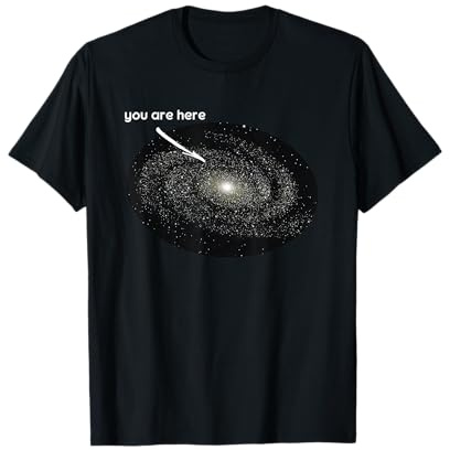 You Are Here I Astronomie Galaxie Mondlandung Planeten T-Shirt