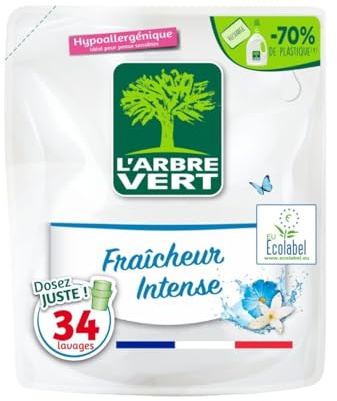 L'arbre vert Nachfüllpack Flüssigwaschmittel für Winterbrise hypoallergen 33 Waschgänge