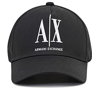 Armani Exchange - Logo Baseball Hat, Cappellino da Baseball Uomo