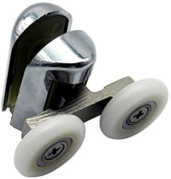 Shower Door Wheels | 23mm or 25mm | Upper or Lower | Double Shower Door Rollers Runners | ROLL027 (Upper Wheel (23mm))