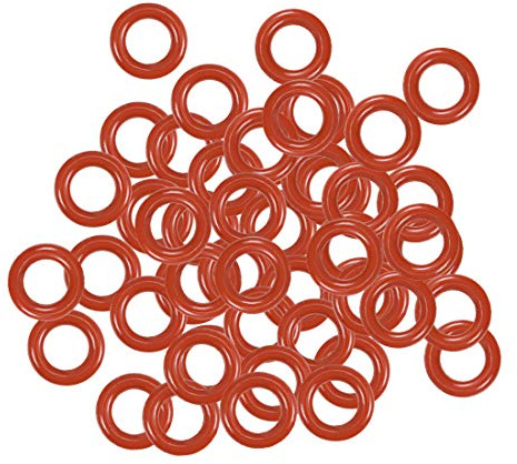 sourcing map 50 Stück O Ringe 7mmx4mmx1,5mm Dichtungsringe Rund Gummi Dichtung O Ring Seals Unterlegscheibe für Wasserhahn Spülventile Waschbecken Duschablauf Hydraulik Rohrschlauch