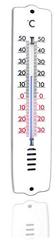 TronicXL Wandthermometer Außen I Innen Thermometer Skala -30 bis +50°C - Garten Gartenthermometer Haus Wand I Innenbereich I Außenbereich Aussenbereich Aussen I Zimmerthermometer Raumthermometer