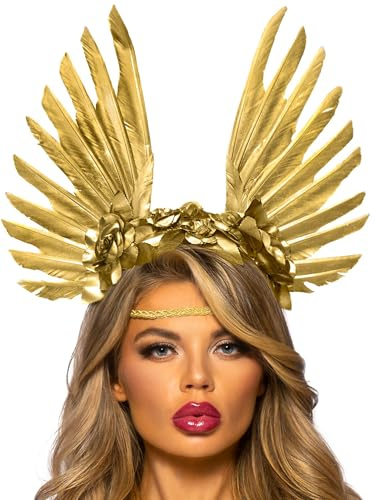 Leg Avenue Golden goddess headband, One Size (Gold)
