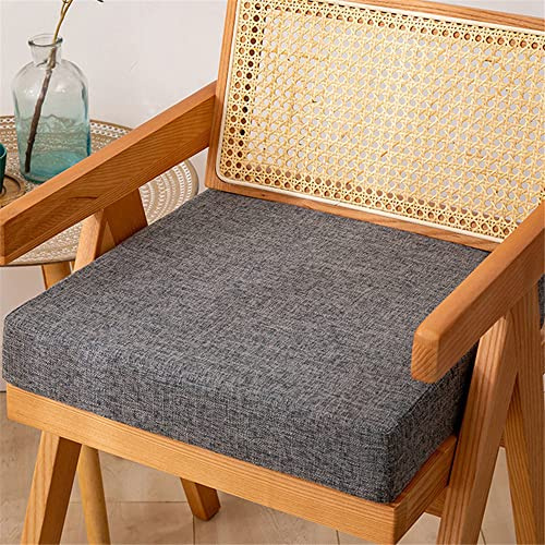 FANSU Sitzerhiohung, Sitzkissen Memory Foam Bequeme Bürostuhl Stuhlkissen für Esstisch Stühle/Rollstuhl/Gartenstühle/Sofa Rücken Sitzkissen (50X50x8cm,Grau)