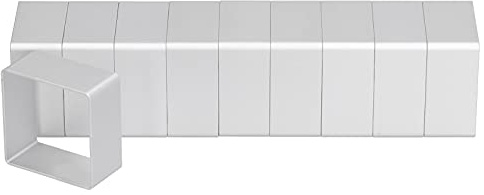 Ausstechformen Set, 10 Stück Kekse Edelstahl Metall Backformen, Ausstecher Fondant Pfannkuchen Form für Küche, Backen, Feier, Geburtstagsfeier(Quadrat)