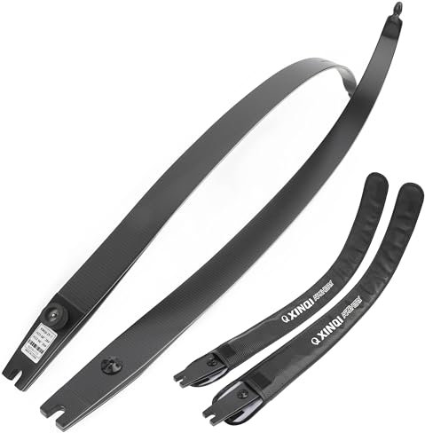surwolf Wettkampf Recurvebogen Wurfarme 18~48lb 66/68/70 ILF & F Schnittstelle Takedown Recurvebogen Jagdrecurvebogen Langbogen（schwarz - ILF,66-36lbs）