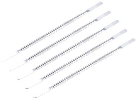sourcing map 5pcs Mini Metal Spudger Mini Crowbar Flat Head Stainless Steel Pry Bar Opening Tools for Mobile Phone Disassembly Repair 6.7x0.25