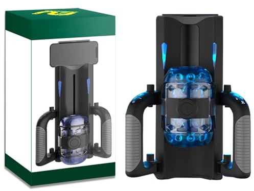 Klappbarer Doppelgriff Elektrischer Masturbator Cup Sex Toys Masturbieren Für Männer Taschenmuschi Penis Masturbatoren Mit 3D Realistischer Vagina Pussy