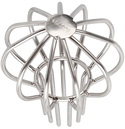 WPKD BLUEIY Scarico Rotondo,Tappo a Linea Rotonda,Scarico a Pavimento Anti-Bloccaggio,Scarico per Filtro a Rete per Pulizia Grondaie in Acciaio Inossidabile per Terrazza Esterna da Giardino (75)
