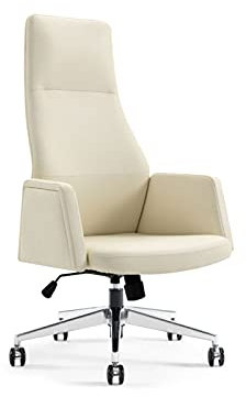 sjdoPulse Executive Managerial Bürostuhl Computer Gaming Stuhl, Schreibtischstühle Hocker Ergonomischer Stuhl Mit Rückenlehne, Kuhfell