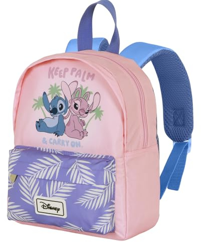 Disney Lilo y Stitch Keep-Mochila Preescolar Joy, Rosa, 22 x 27 cm, Capacidad 5 L