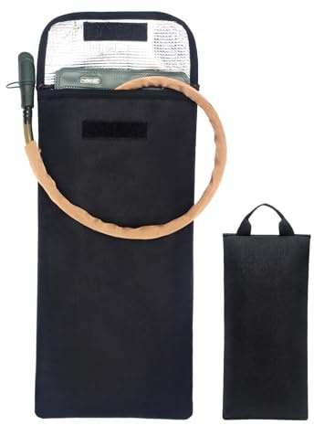 Comodo zaino per l'acqua, borsa termica isolata, custodia leggera per attività all'aperto, 44 x 20 cm, 600D Oxford sacca d'acqua per serbatoi da 2-2,5 l