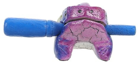 HONITANO Holzfrosch-musikinstrument Kleines Holzinstrument Frosch-schlaginstrument Lustige Musikinstrumente Für Junge Mädchen Und Erwachsene Holzblockinstrument Musikinstrumente Für Erwachs