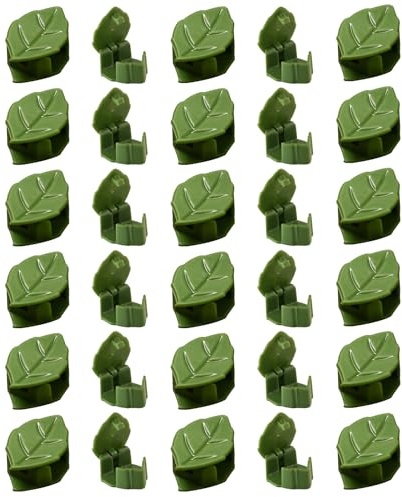 Pflanzenclips für Wand, Kletterpflanzen-Clips, Weinhalter, 30 x selbstklebende unsichtbare Halterhaken, Blätterfixierer, Gartenbedarf, Befestigung für Kabelmanagement