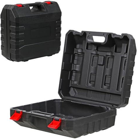 Taylor & Brown Heavy Duty ABS Plastic Camping Stove Storage Case with Space for 4 Butane Gas Canisters – Portable Outdoor Gas Stove Carry Box – Durable Travel Cooker Case for Camping & Hiking (Black)